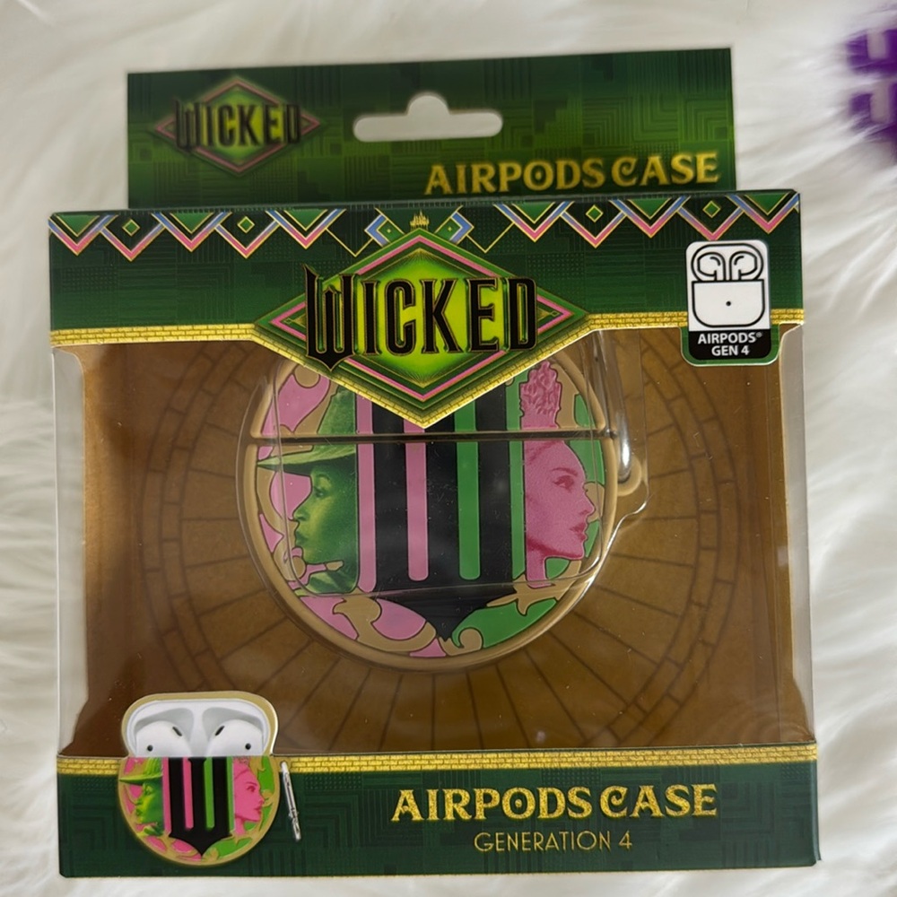 Wicked" themed AirPods case, specifically designed for Generation 4 AirPods